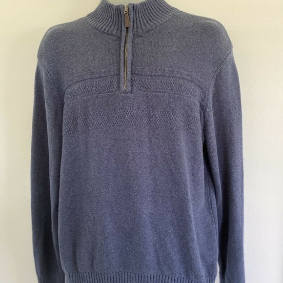 Dockers Mens Half Zip Pull Over Sweater‎ Size M EUC - Picture 1 of 12